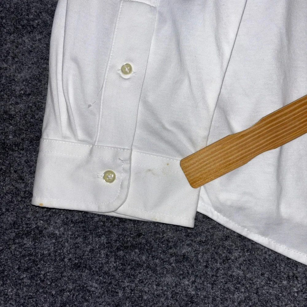 Polo Ralph Lauren Mens XXL White Cotton Jersey Long Sleeve Button Down Shirt NWT